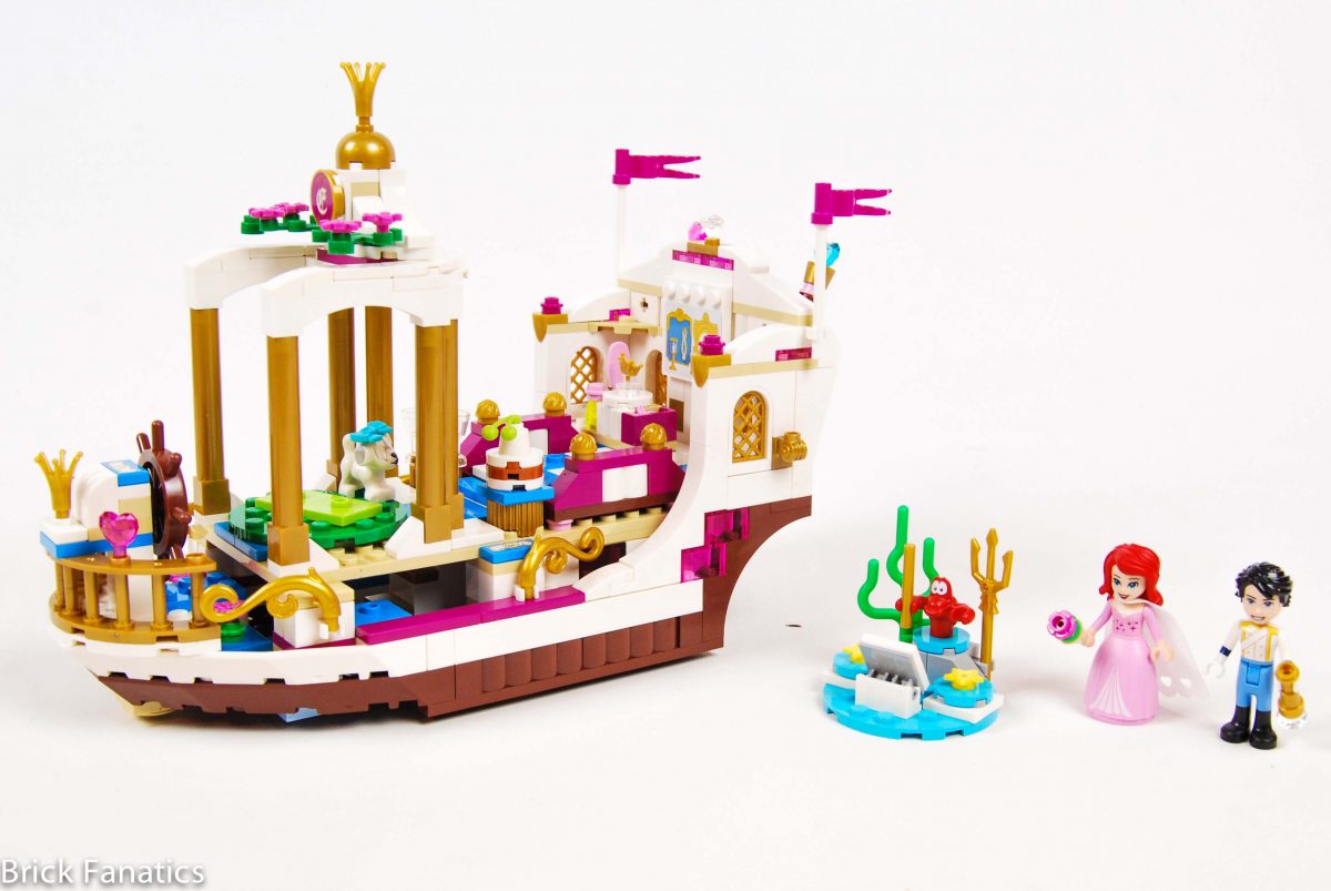 little mermaid lego boat