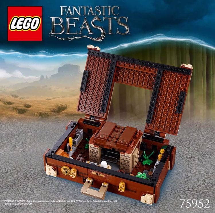fantastic beasts lego suitcase
