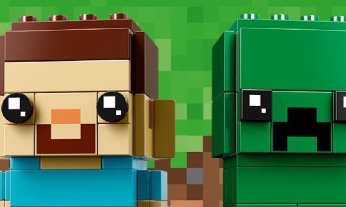 lego brickheadz steve & creeper