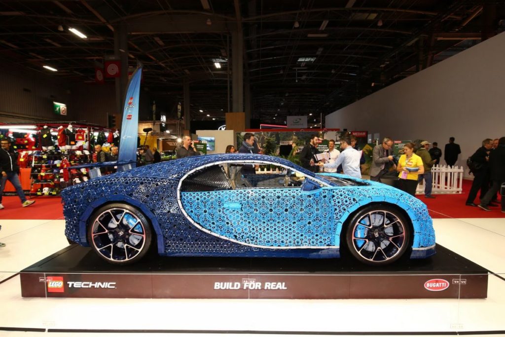 Life sized LEGO Technic Bugatti Chiron 