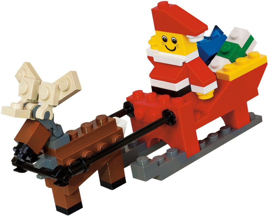 Father Christmas with Sledge Building Set Brick Fanatics