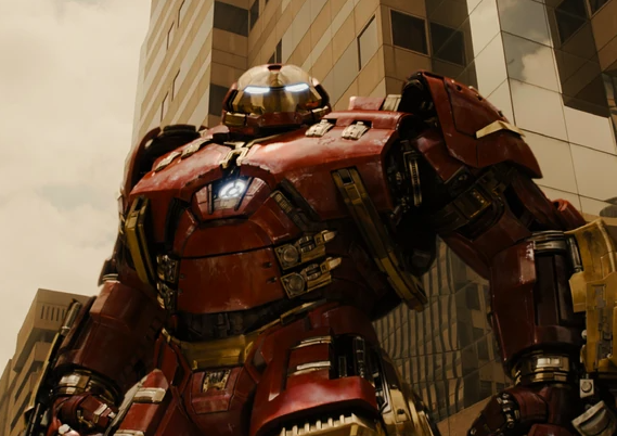 Comparing LEGO Marvel 76210 Hulkbuster to cinematic source