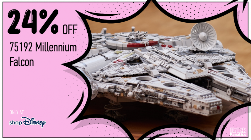 Save 175 on LEGO Star Wars 75192 Millennium Falcon in shopDisney sale