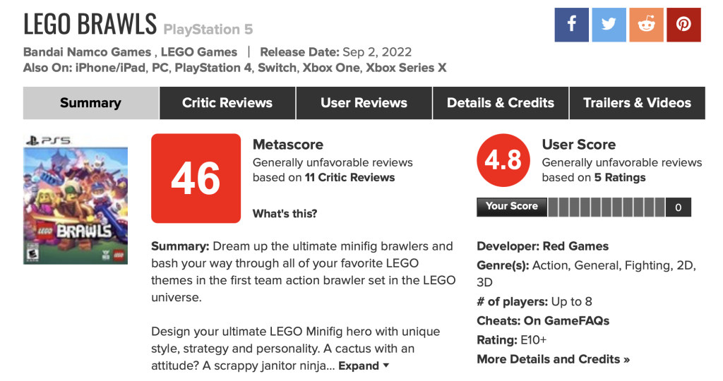 metacritic on X: Lord of the Rings Games, Ranked Worst to Best