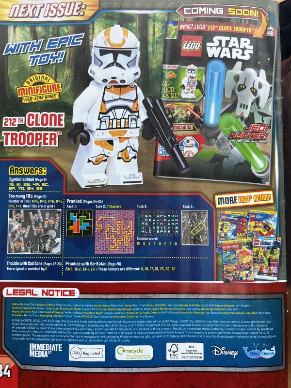 LEGO Star Wars magazine offers way to obtain rare minifigure