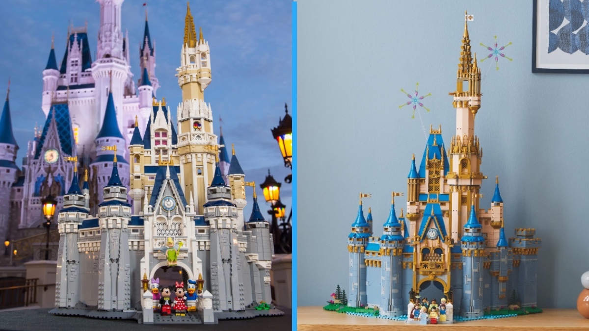 Comparing the LEGO Disney 2016 and 2023 Disney Castles
