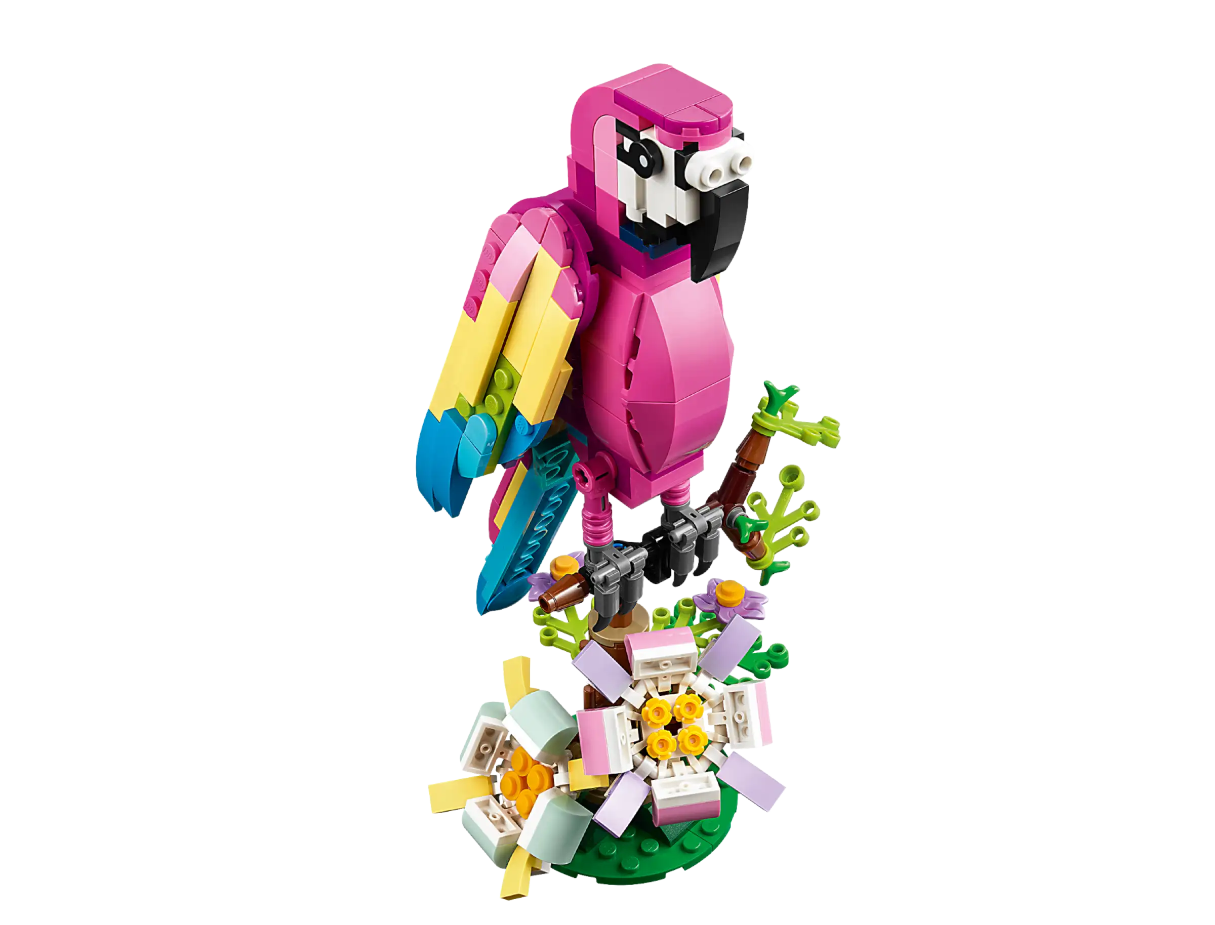 LEGO Creator 31144-perroquet rose assis sur une branche, 3 en 1, parmi les  fleurs de comparateur de couleurs, cadeau d'anniversaire et de Noël pour  enfants - AliExpress