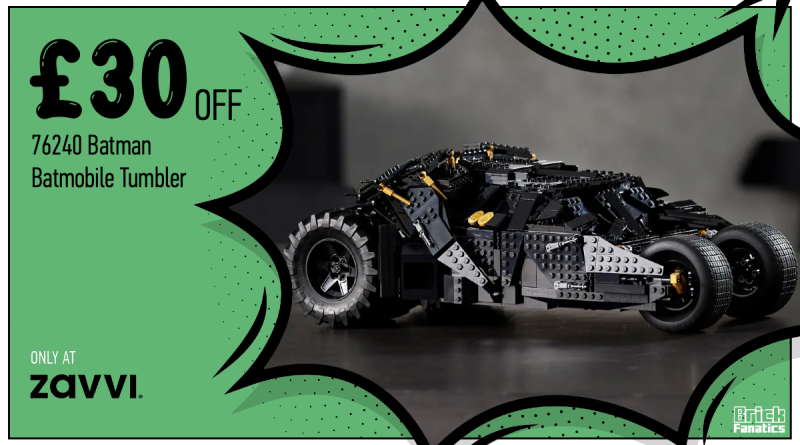 Save £30 on soon-to-retire LEGO DC 76240 Batman Batmobile Tumbler