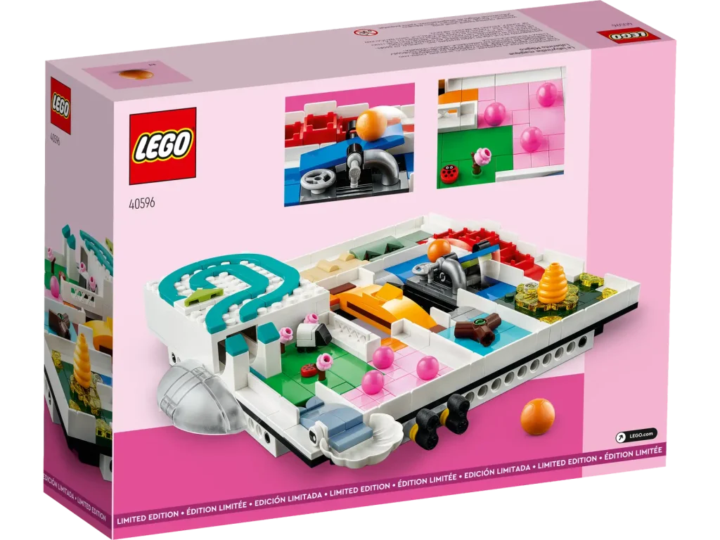 Jogo do labirinto feito de Lego