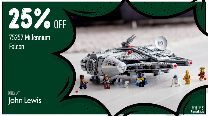 Save on LEGO Star Wars Millennium Falcon with John Lewis