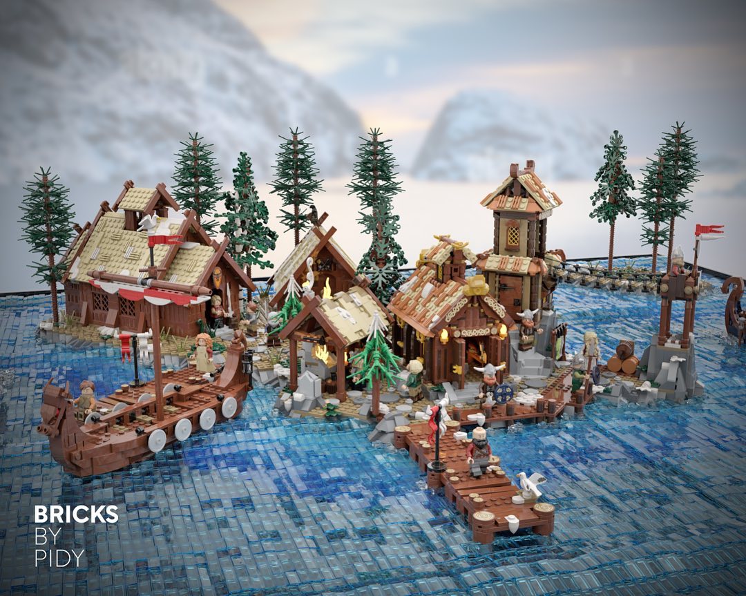 My LEGO IDEAS set VIKING VILLAGE is now finally available! : r/lego