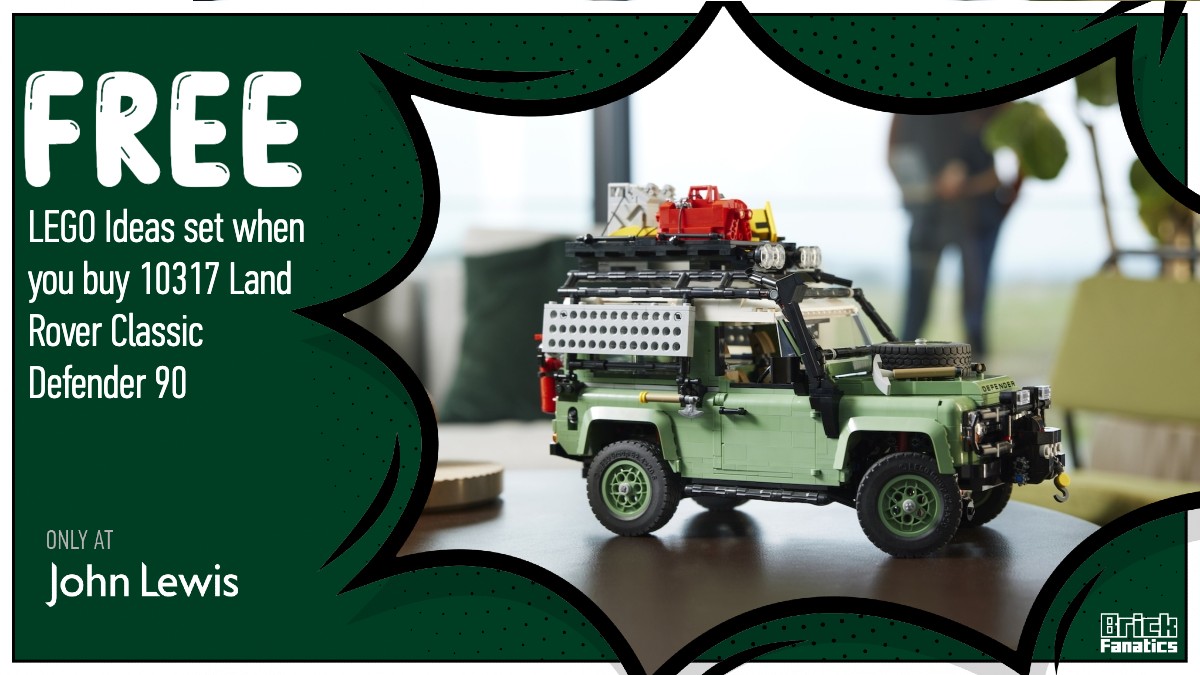 Buy LEGO Icons Land Rover Defender at John Lewis get a LEGO Ideas