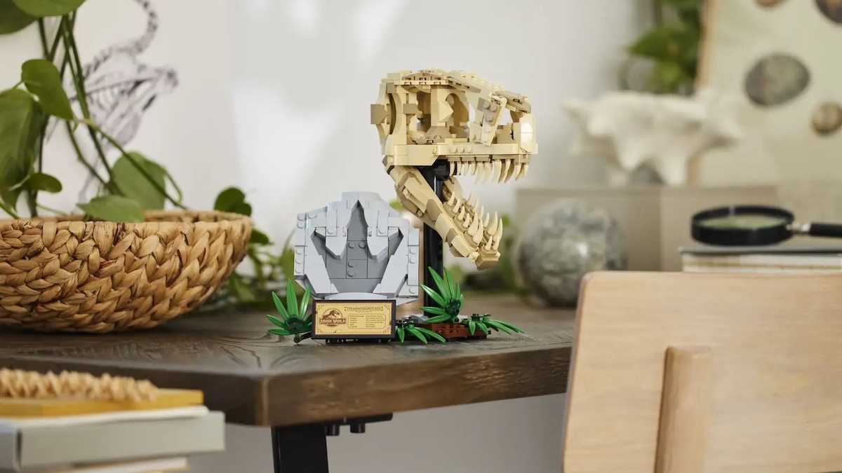 LEGO Jurassic World 2024 Sets International Prices Confirmed   LEGO Jurassic World 76964 Dinosaur Fossils T. Rex Skull Lifestyle Featured 