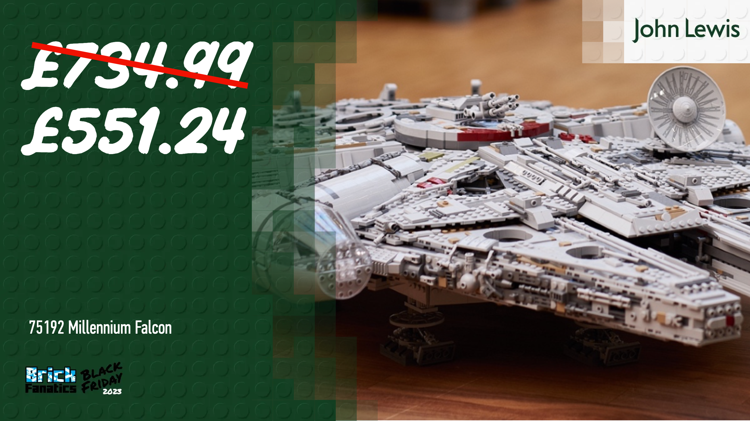 Save 25 on LEGO Star Wars UCS Millennium Falcon