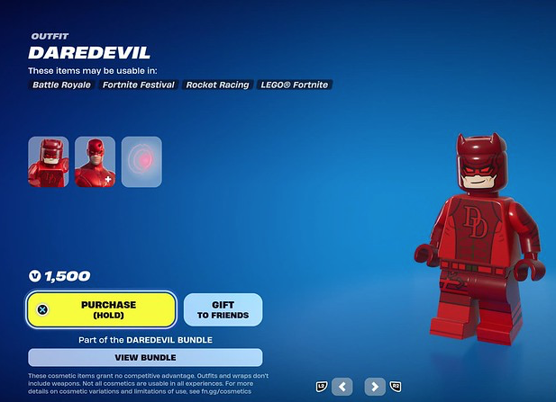 LEGO Fortnite Daredevil