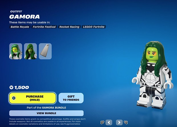 LEGO Fortnite Gamora