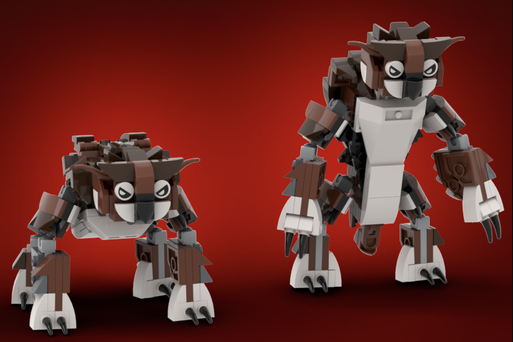 LEGO Ideas 21348 itavix custom owlbear