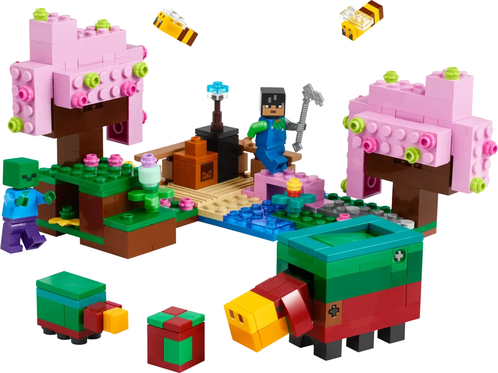 LEGO Minecraft 21260 The Cherry Blossom Garden 3