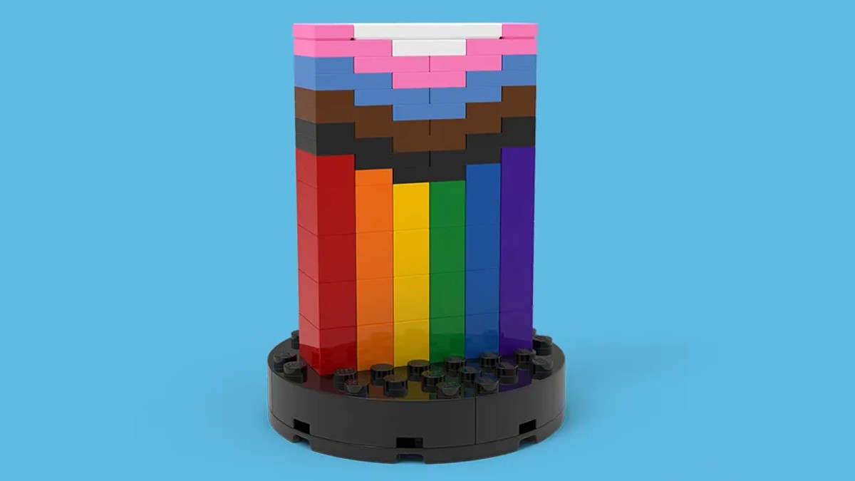 A free LEGO Progress Pride Flag model is coming to the UK