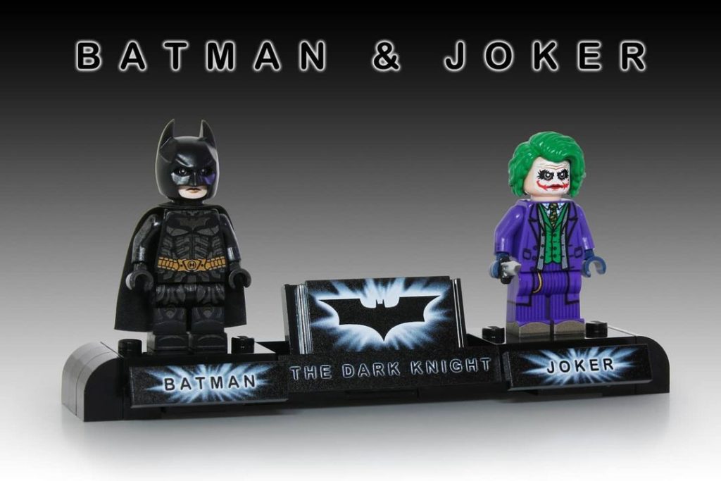 These custom LEGO minifigures of Batman and Joker are insane