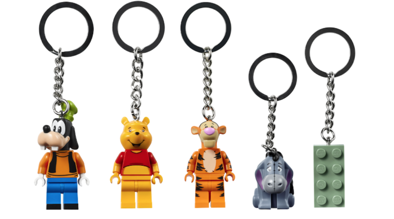 Cinco nuevos llaveros LEGO añadidos a la tienda online oficial