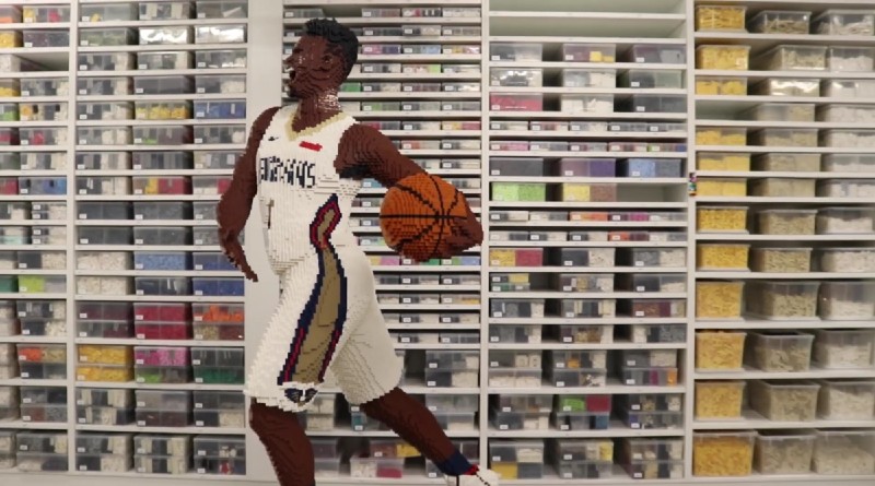 LEGO Certified Professional recreates NBA player out of bricks