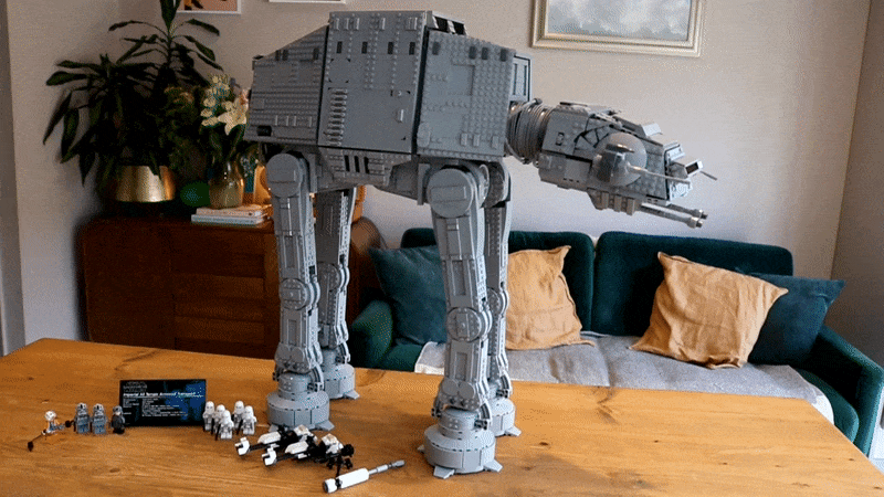 How stable is the new LEGO Star Wars UCS AT-AT walker?