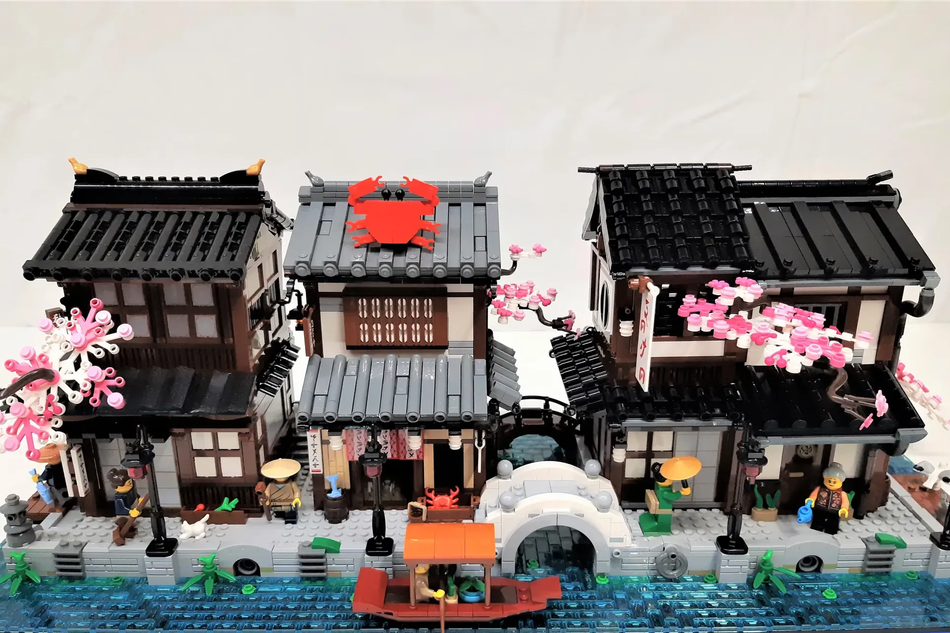 Traditional Japanese Village hits LEGO Ideas review stage